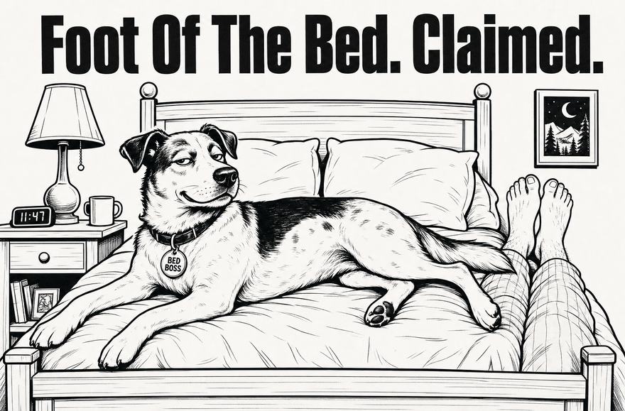Foot Of The Bed. Claimed.