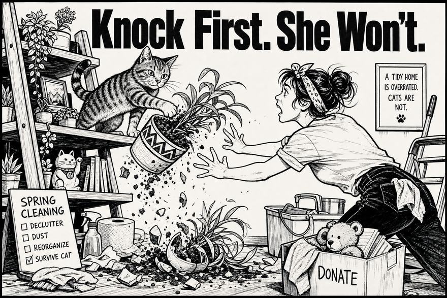 Knock First. She Won't.