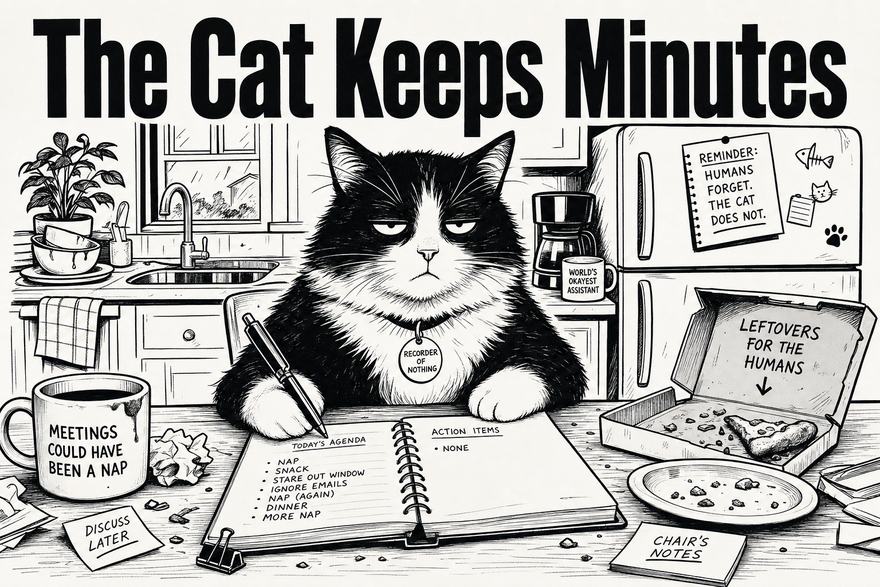 The Cat Keeps Minutes