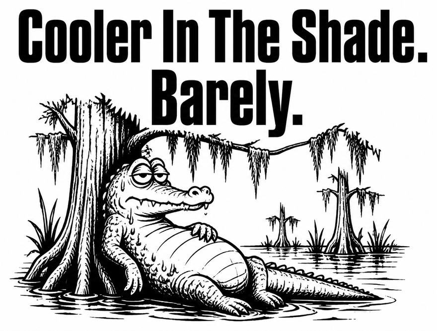 Cooler In The Shade. Barely.