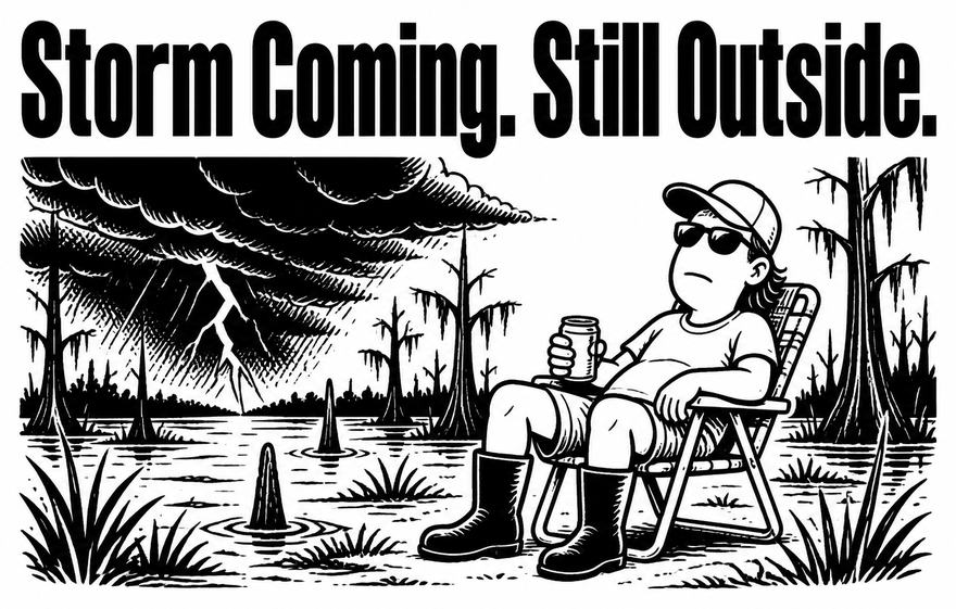 Storm Coming. Still Outside.