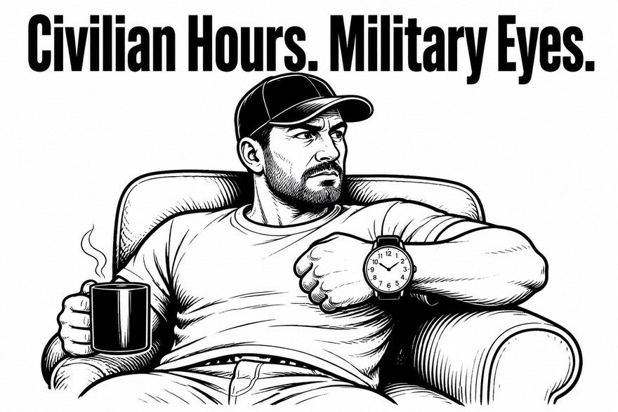 Civilian Hours. Military Eyes.
