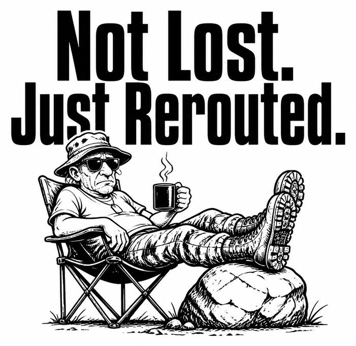 Not Lost. Just Rerouted.