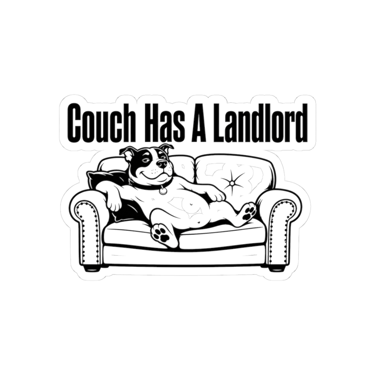 Sticker, Couch Has A Landlord