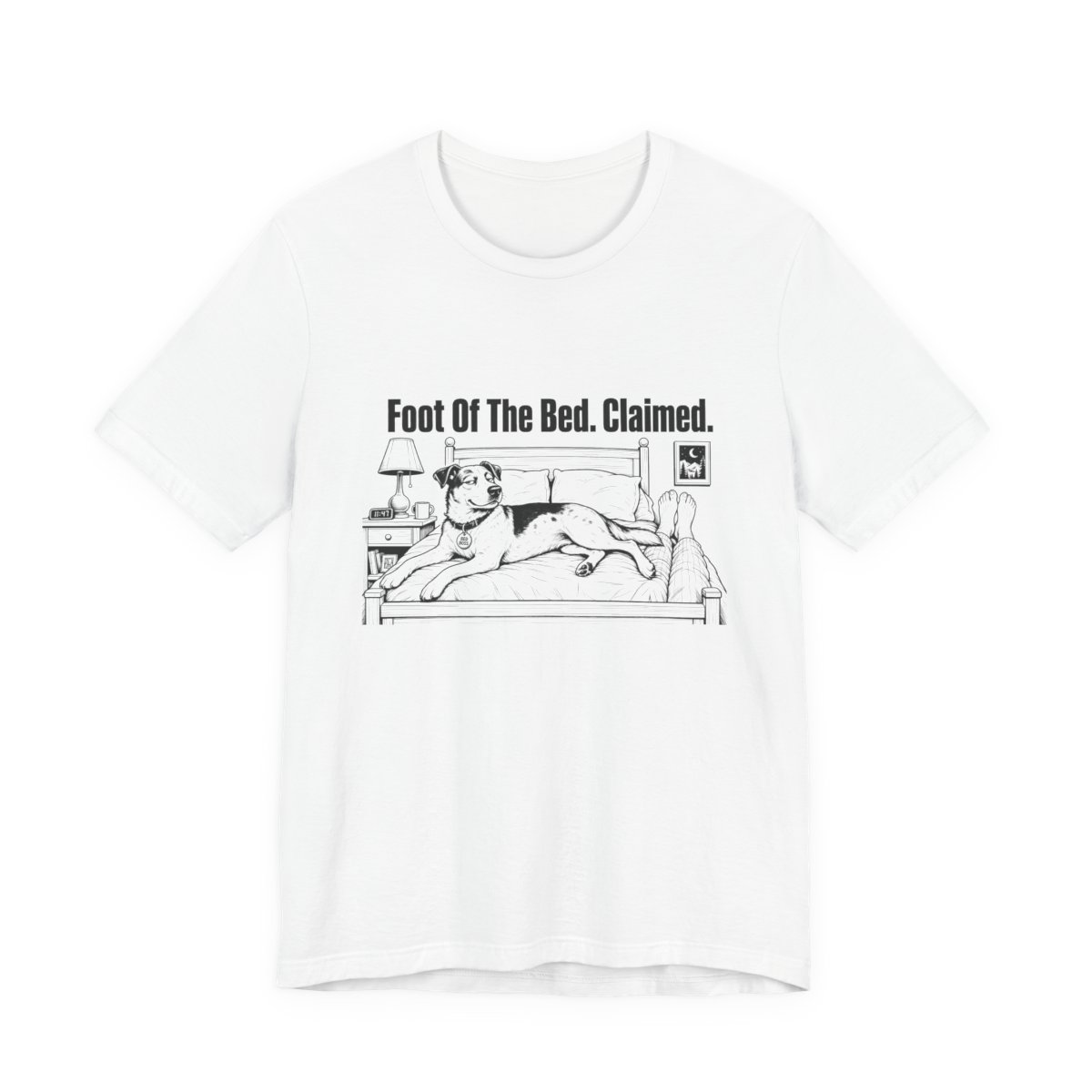 Men’s tee, Foot Of The Bed. Claimed.