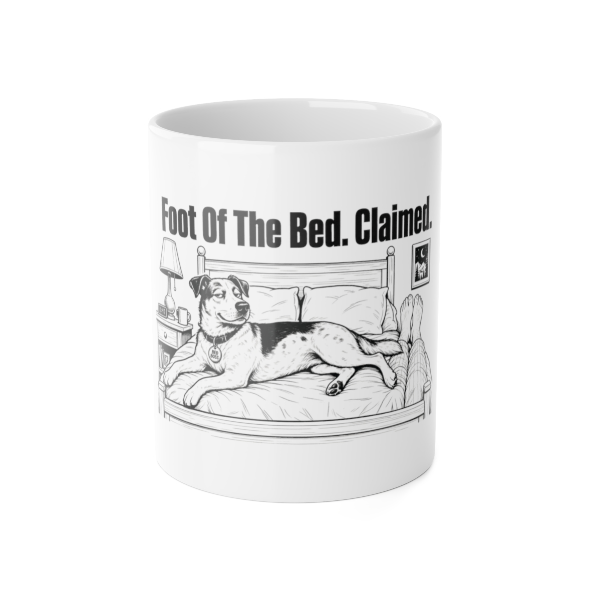 Mug, Foot Of The Bed. Claimed.