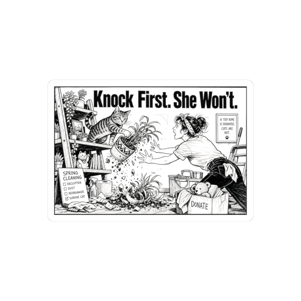 Knock First. She Won't.