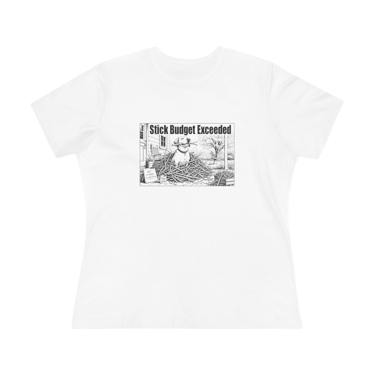 Women’s tee, Stick Budget Exceeded