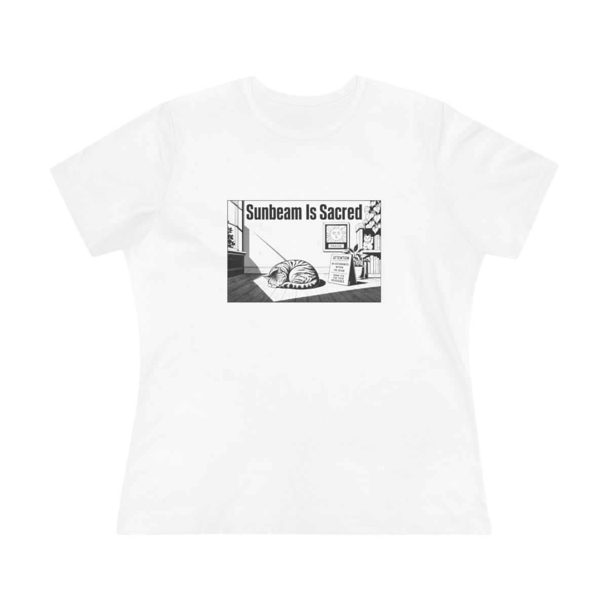 Women’s tee, Sunbeam Is Sacred