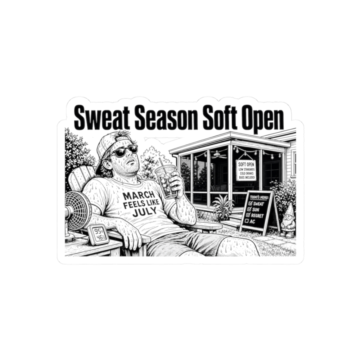 Sticker, Sweat Season Soft Open