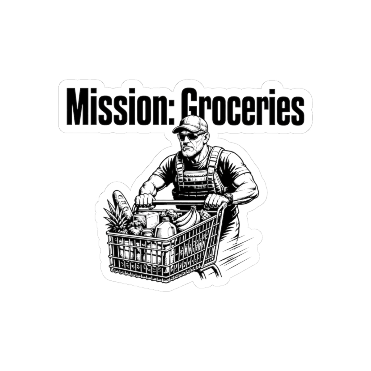 Sticker, Mission: Groceries