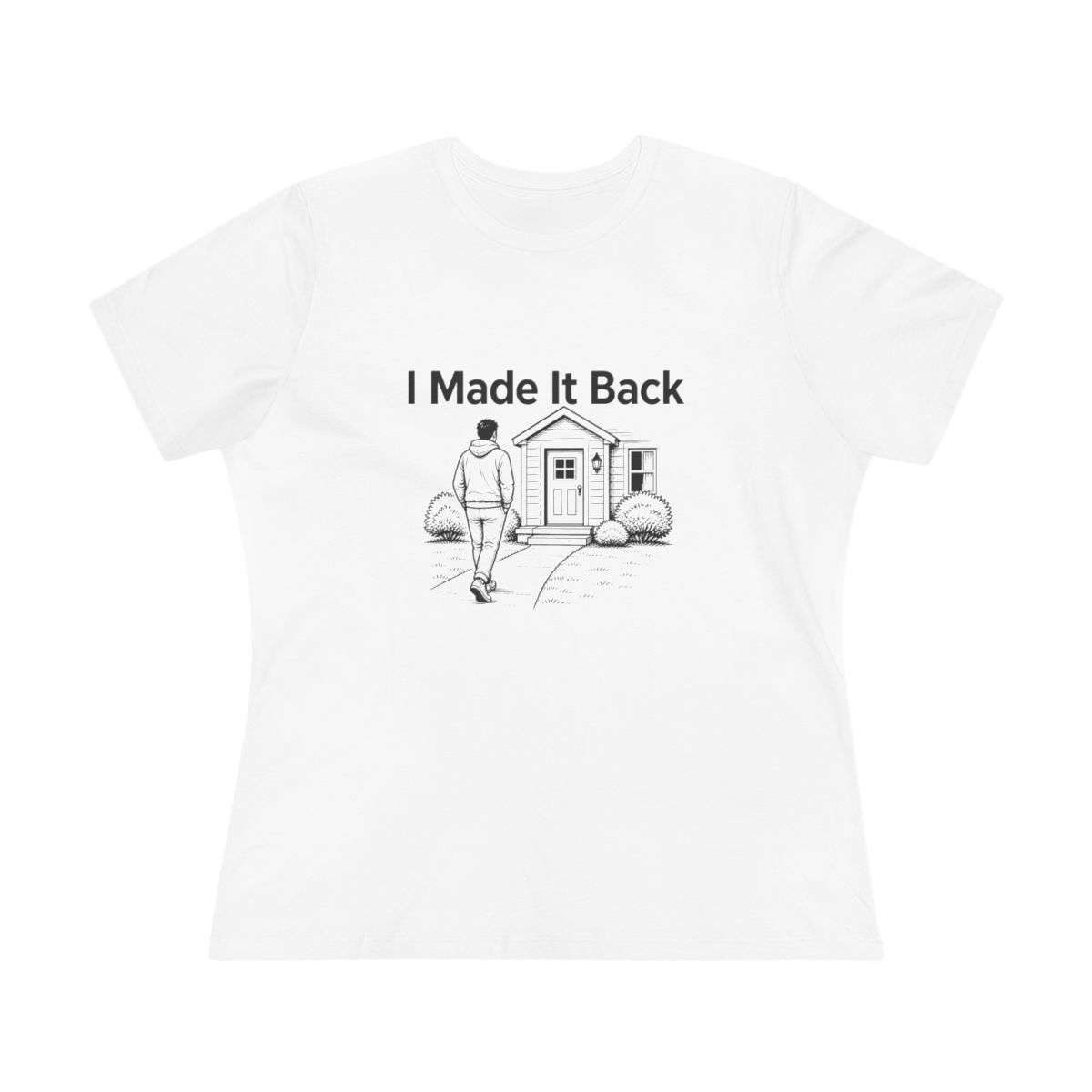 Women’s tee, I Made It Back